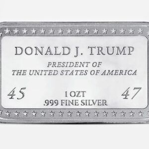 1 oz Trump Signature Presidential Silver Bar.999 Pure Silver